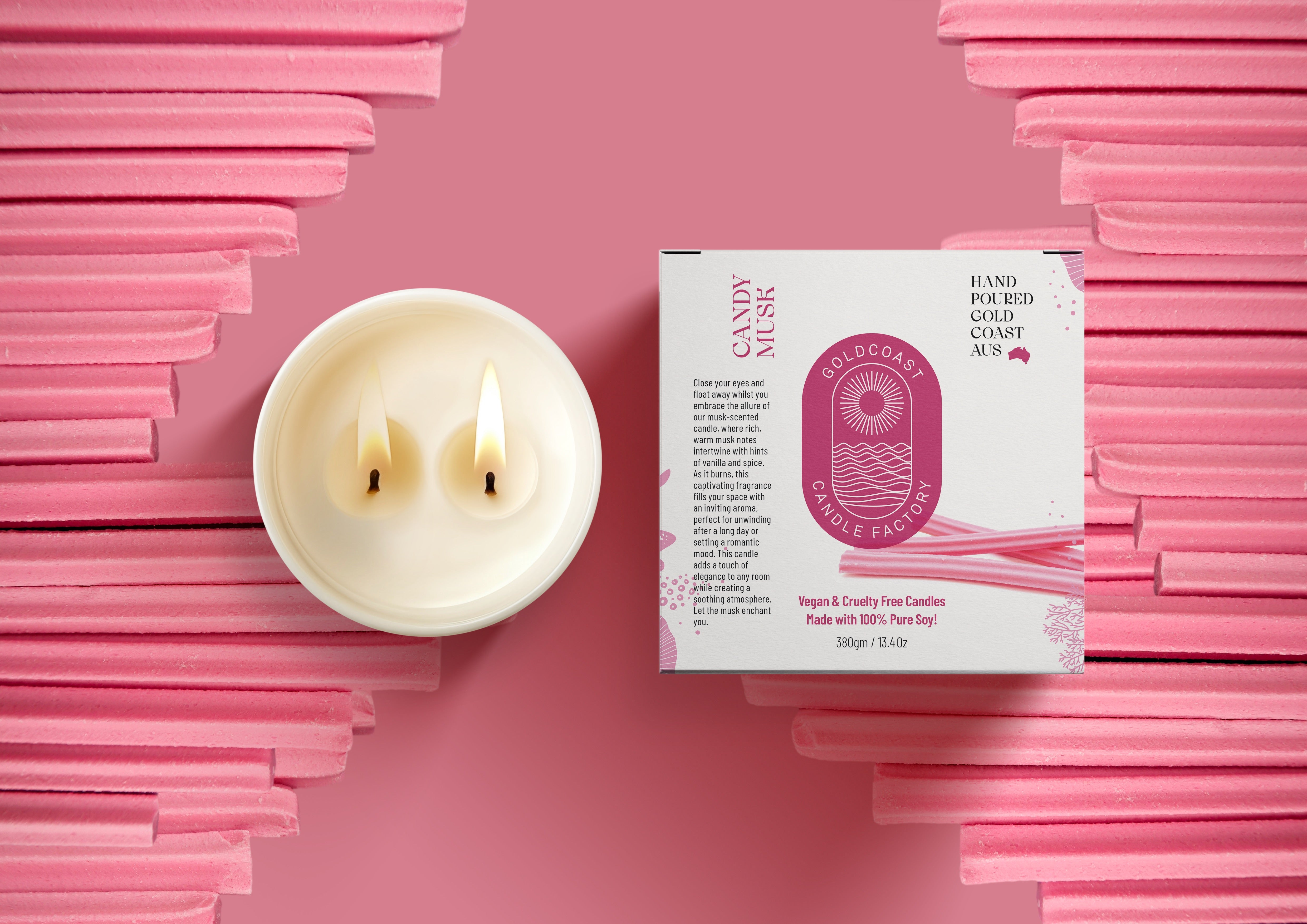 Candy Musk | 380g Pure Soy Candle