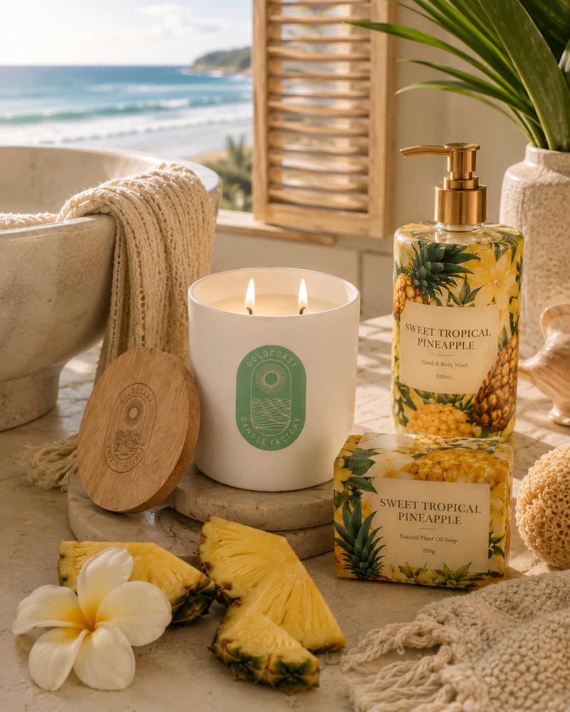 Tropical Pineapple | 380g Pure Soy Candle - BEST SELLER 🔥