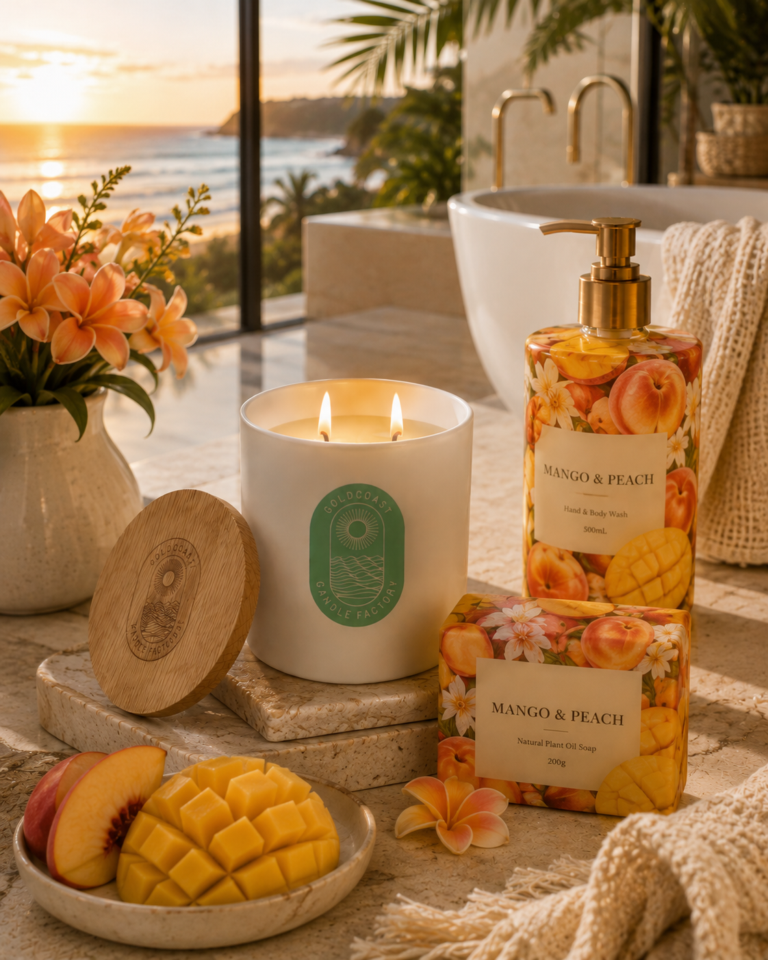 Mango Peach | 380g Pure Soy Candle