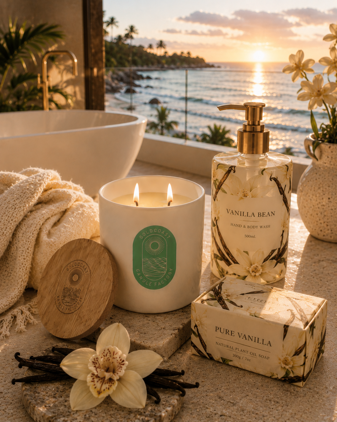 Sweet Vanilla Bean | 380g Pure Soy Candle - 🎁 MOST GIFTED