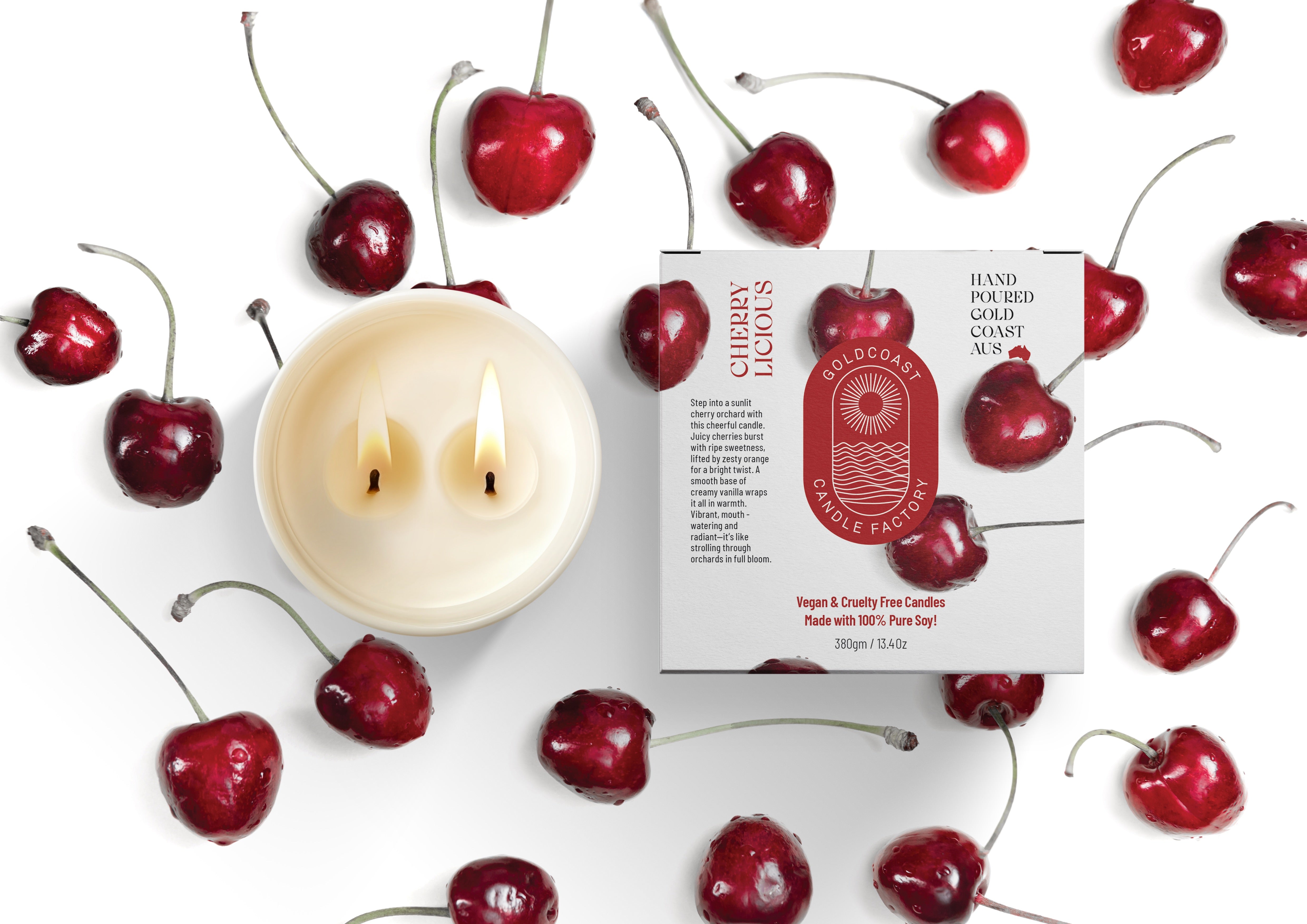 Cherry Licious Candle 380g - NEW - Top Seller