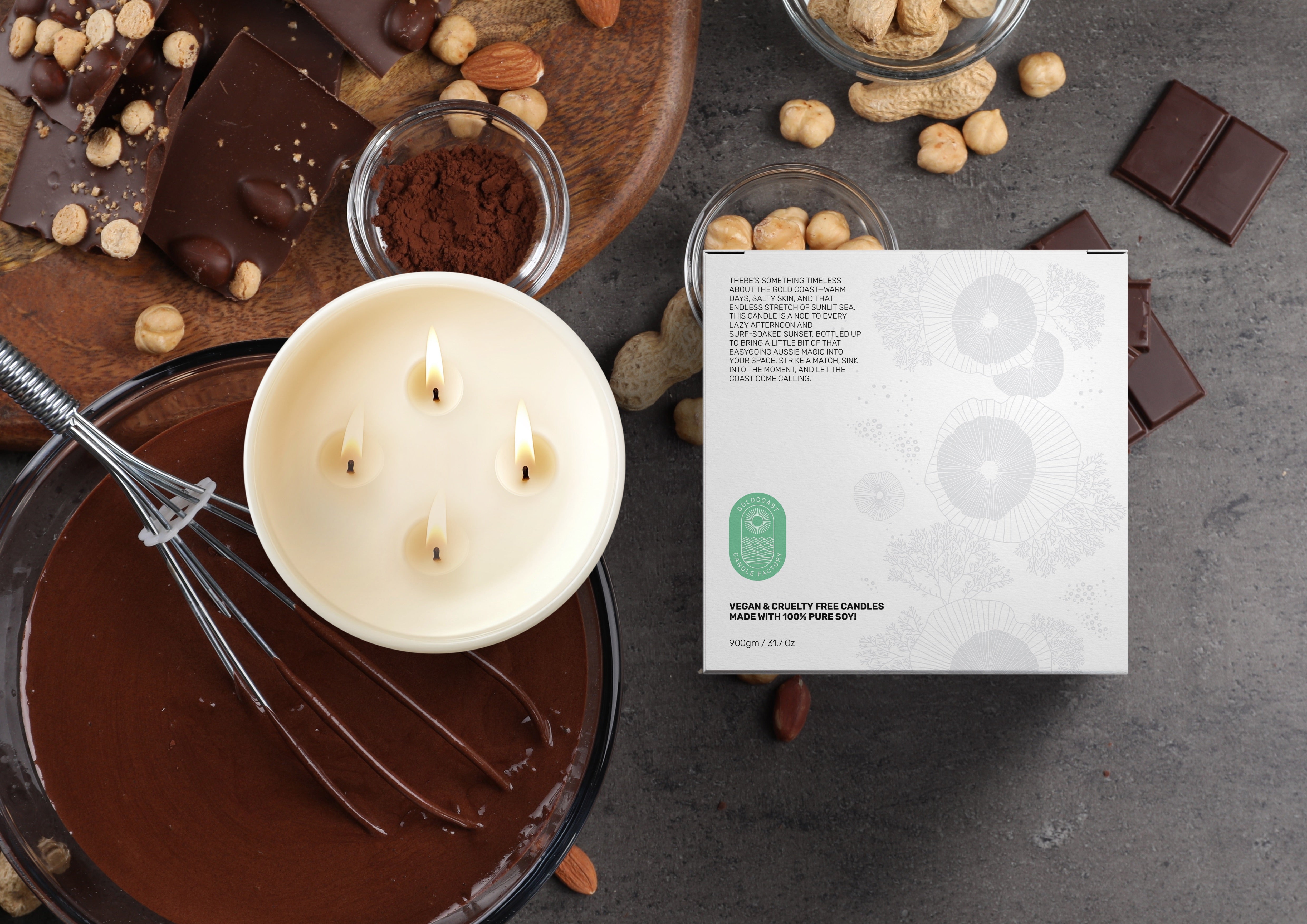 Chocolate Cake | 900gm Pure Soy Candle
