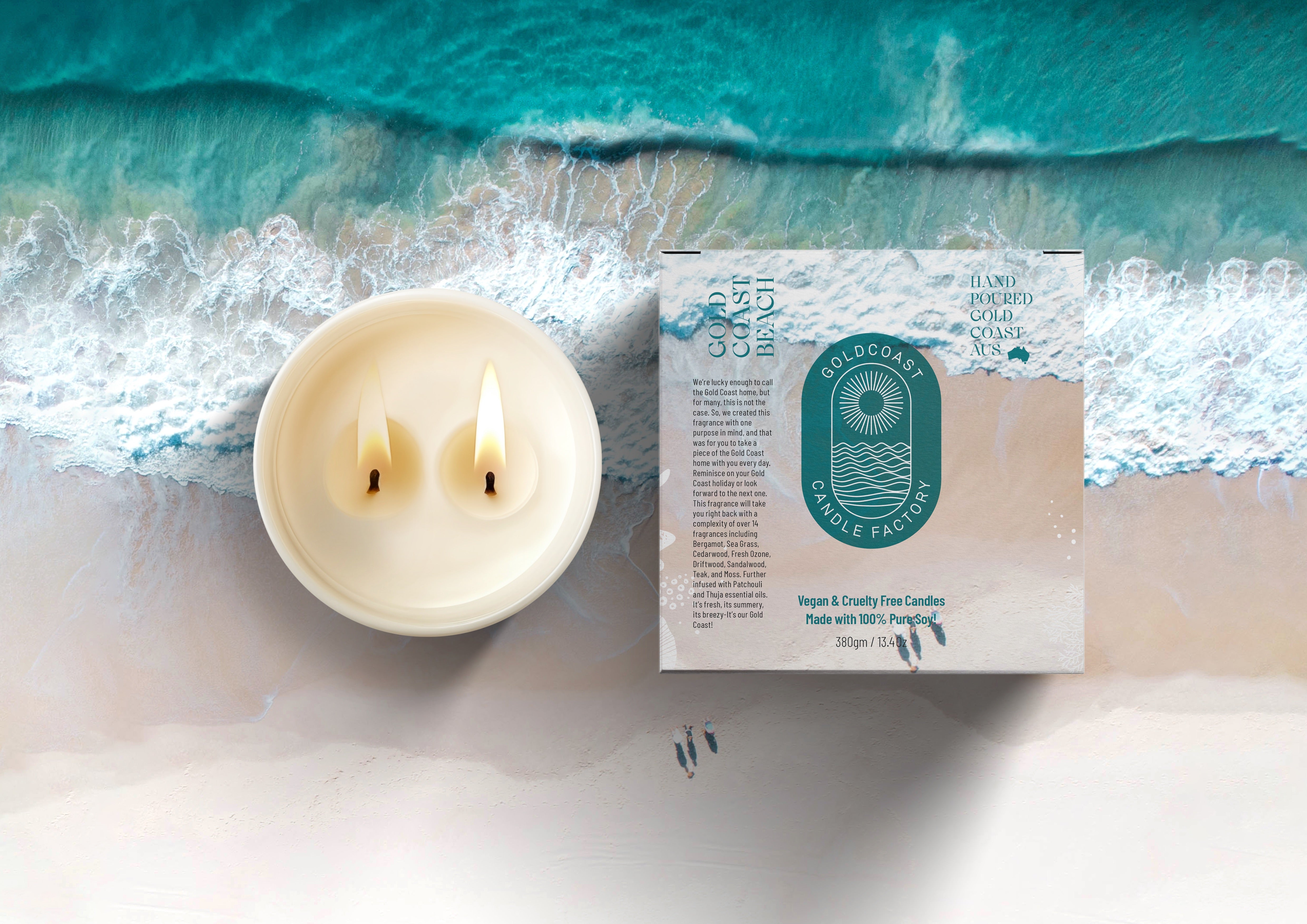 Gold Coast Beach | 380g Pure Soy Candle | 👑 SIGNATURE SCENT