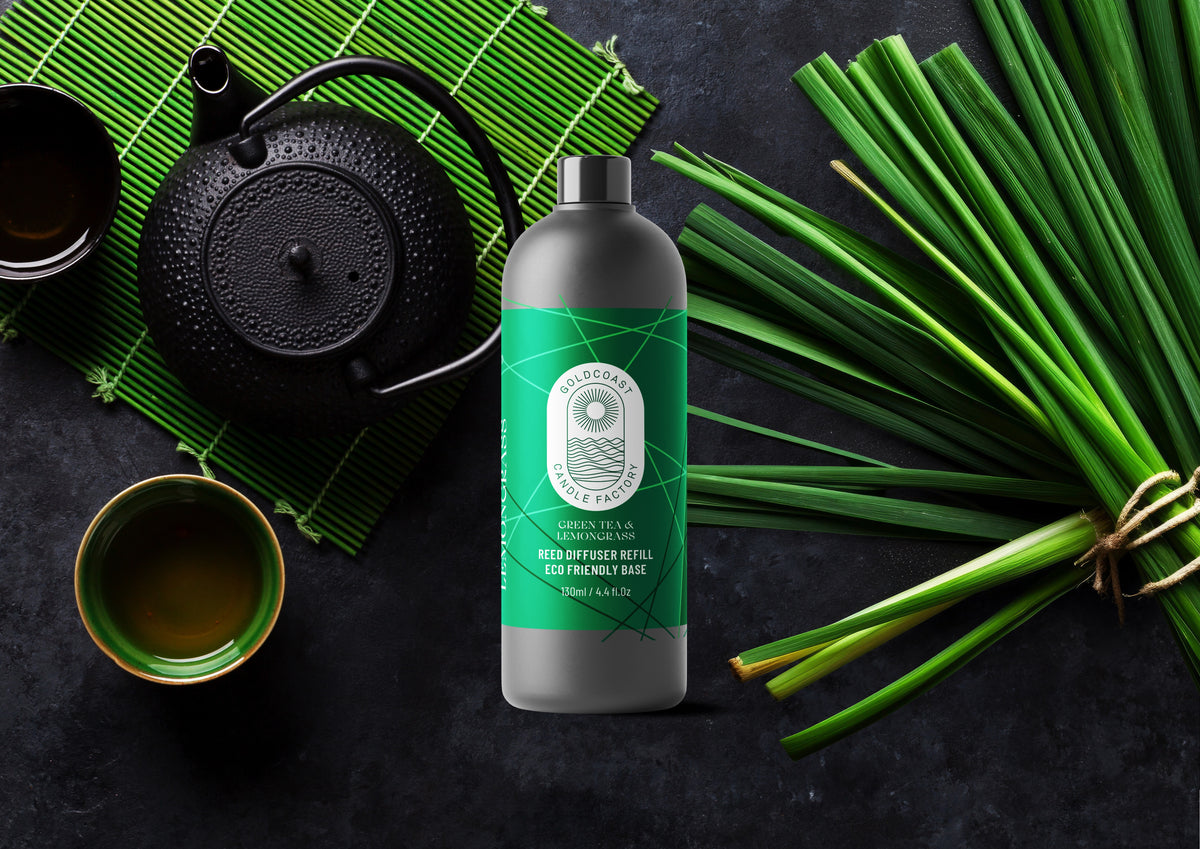 Green Tea & Lemongrass Diffuser Refill 130ml NEW