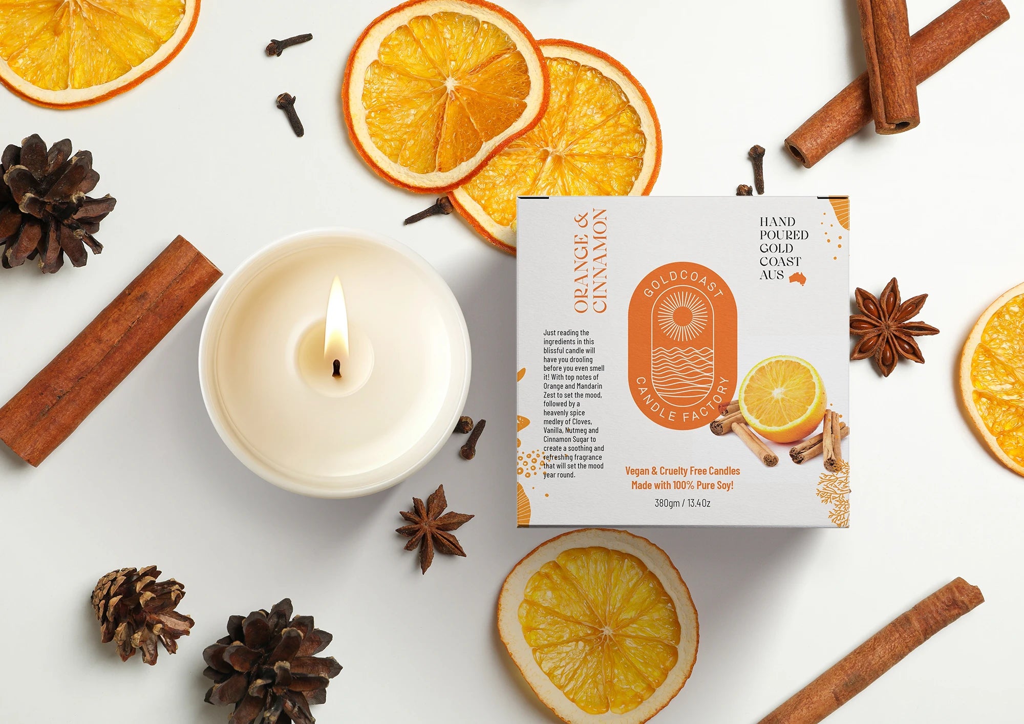 Orange-Cinnamon Candle 380g