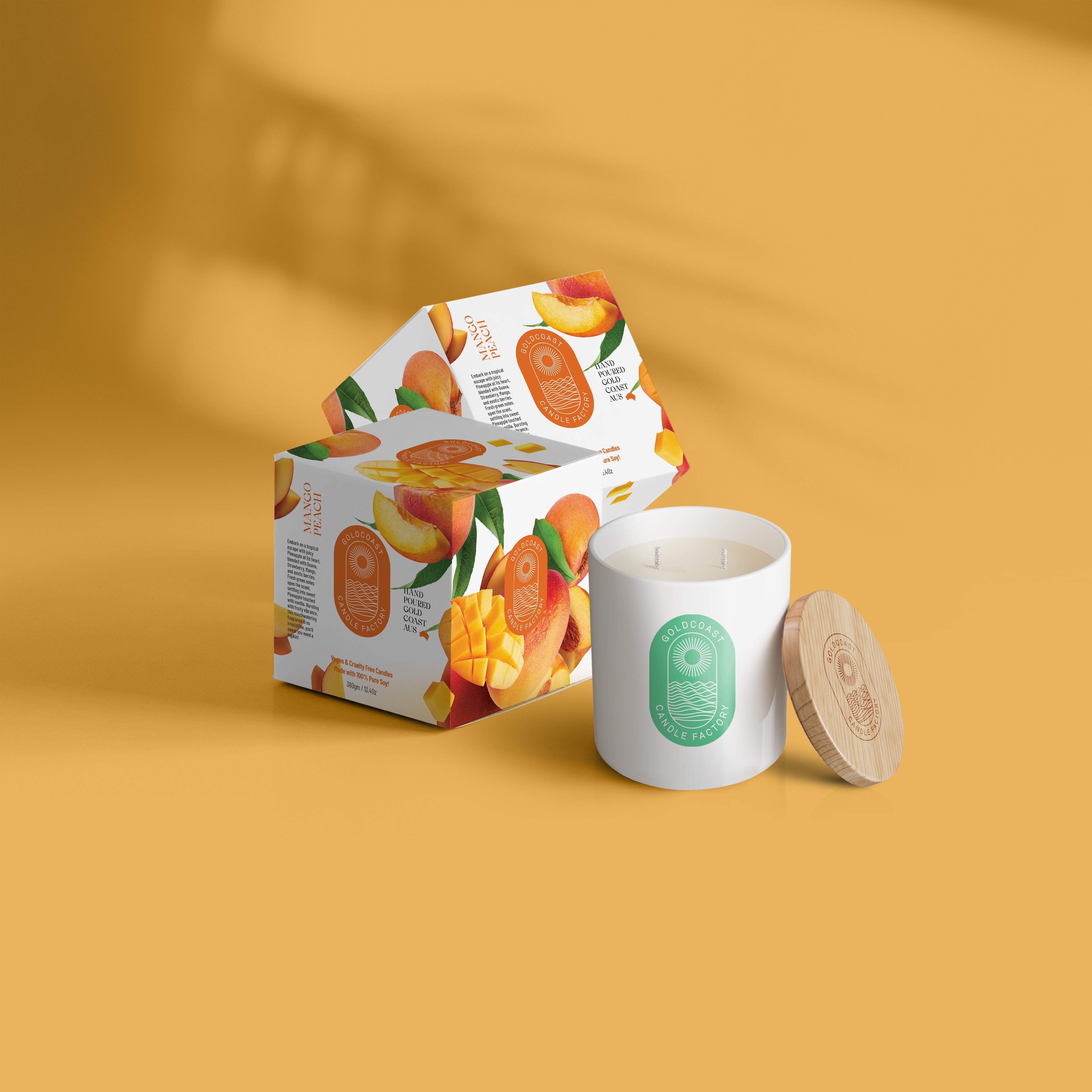 Mango Peach Candle 380g - NEW