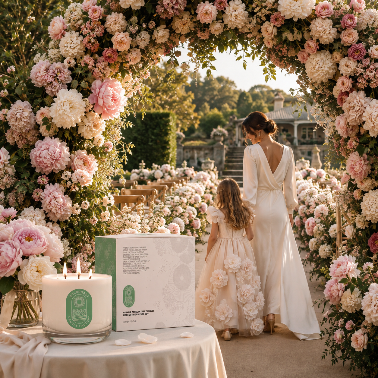 Peony Rose & Musk | 380g Pure Soy Candle