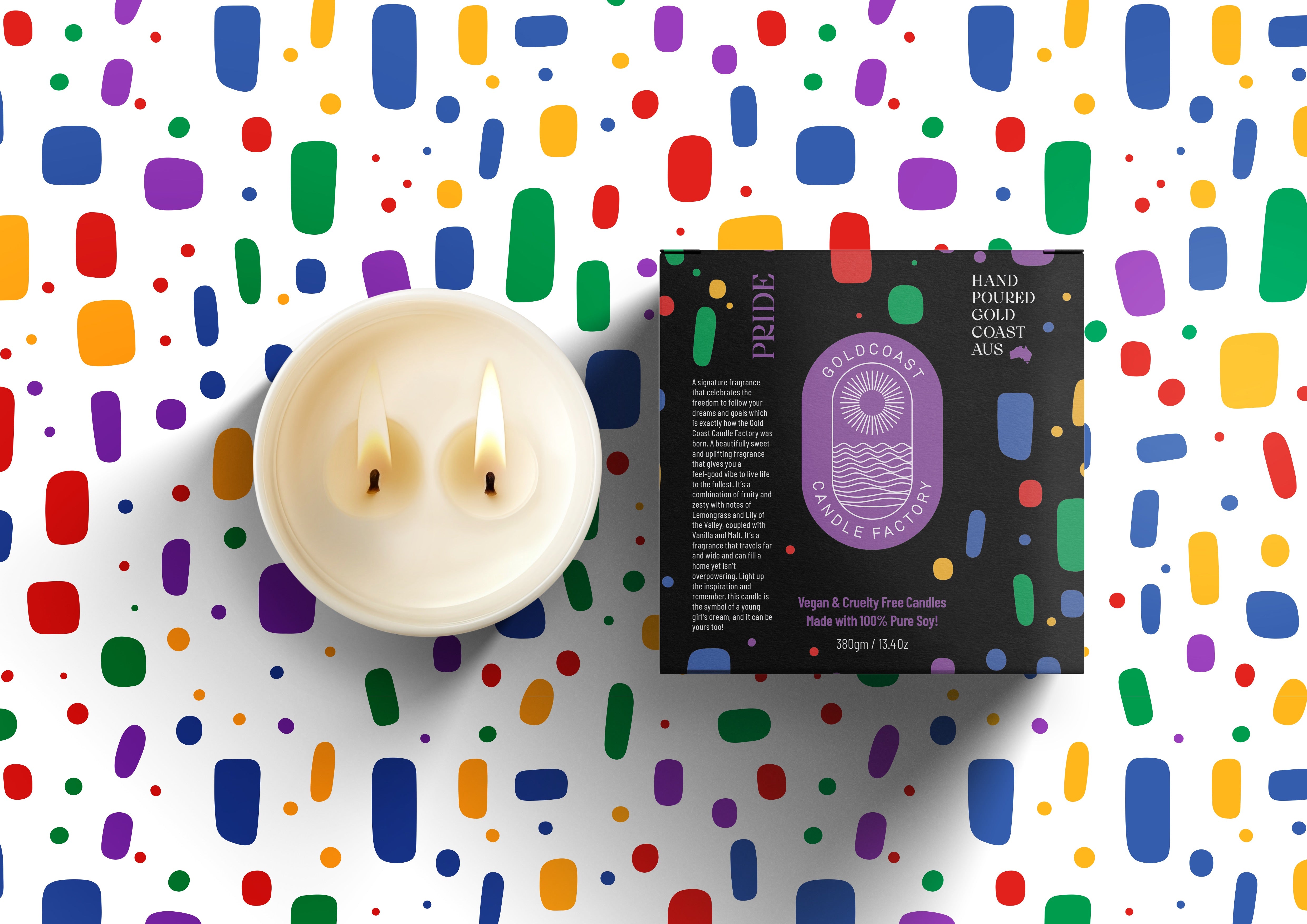 Pride Candle 380g (Fruit Loops)