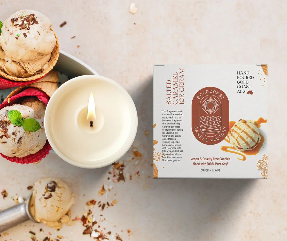 Salted Caramel Ice Cream Candle 380g