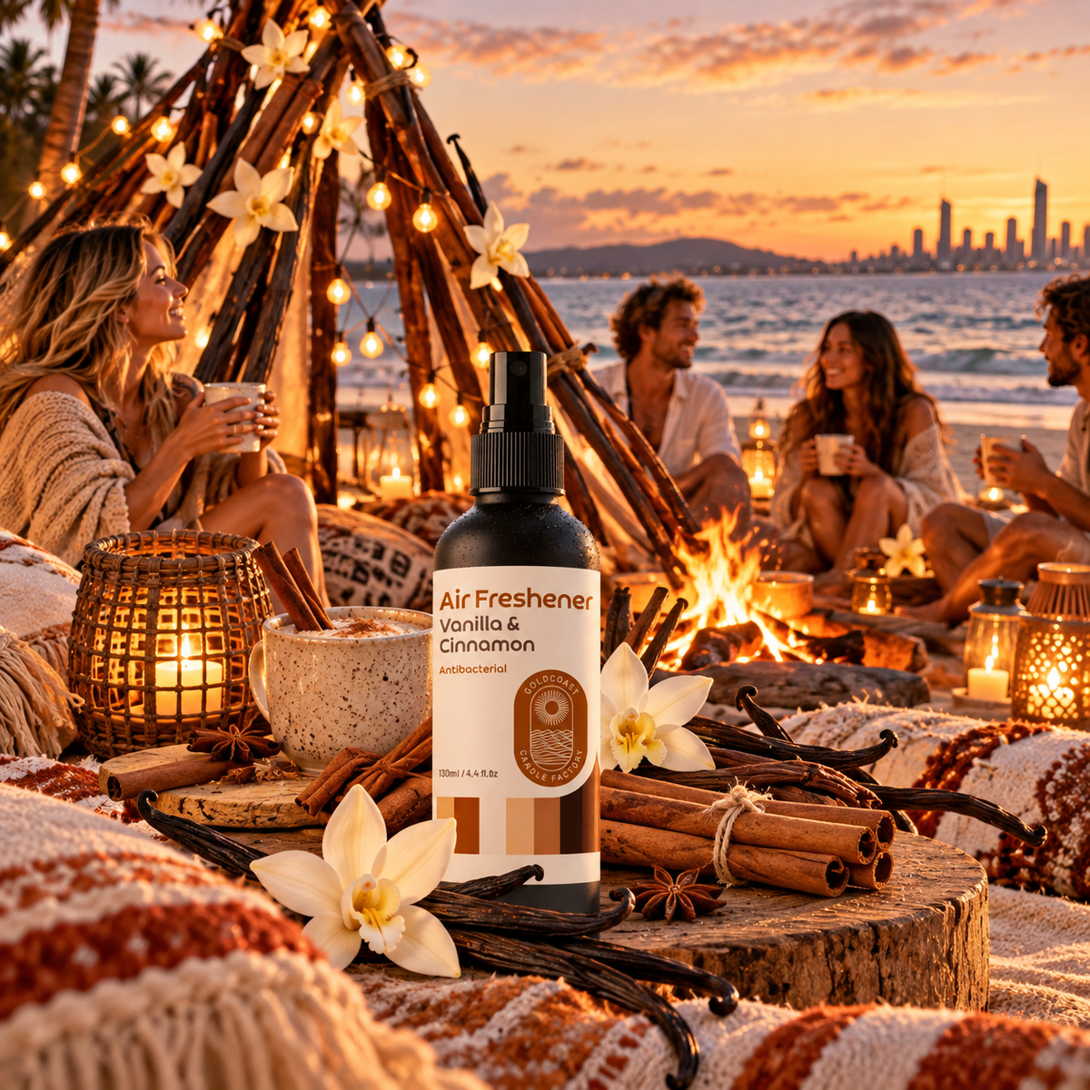Vanilla Cinnamon Air Freshener 130ml NEW